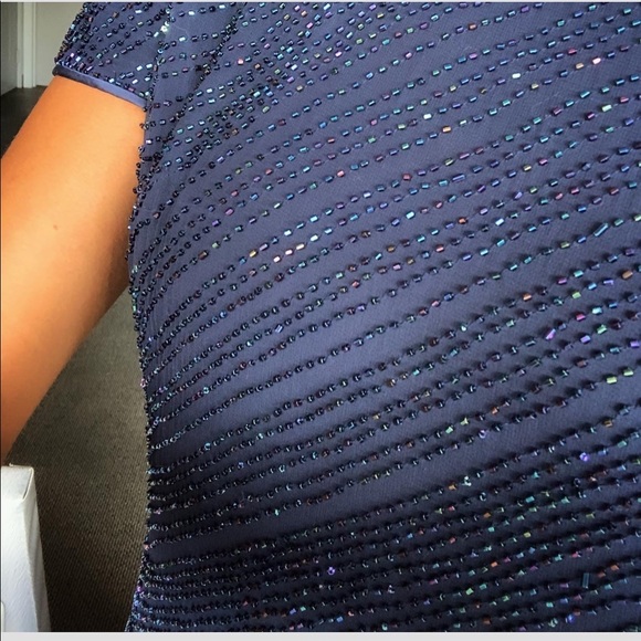 Blue beaded dress - Picture 4 of 6